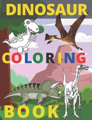 Book cover for Dinosaur Coloring Book