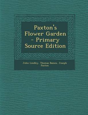 Book cover for Paxton's Flower Garden