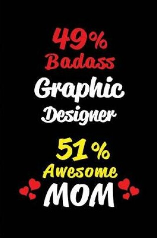 Cover of 49% Badass Graphic Designer 51 % Awesome Mom
