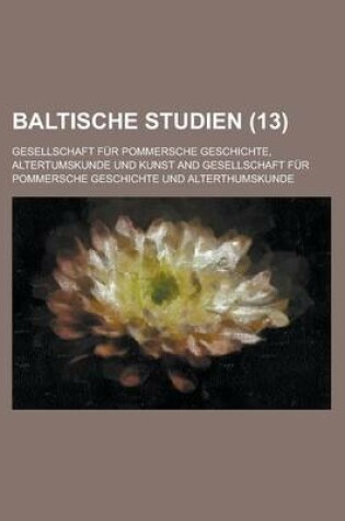 Cover of Baltische Studien (13)