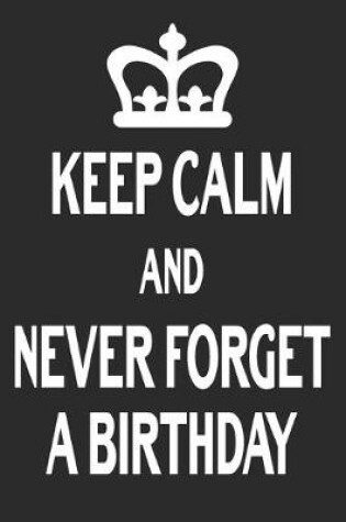 Cover of Keep Calm And Never Forget A Birthday