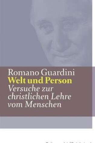 Cover of Welt Und Person