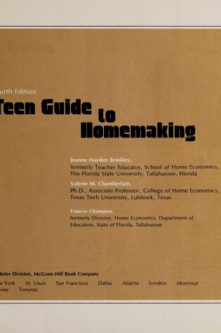 Cover of Teen Guide to Homemaking