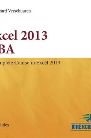 Cover of Excel 2013 Vba