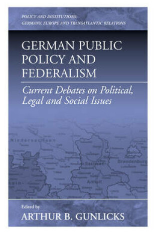 Cover of German Public Policy and Federalism