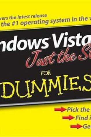 Cover of Windows Vista Just the Steps for Dummies