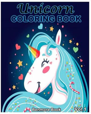 Book cover for Unicorn Coloring Book