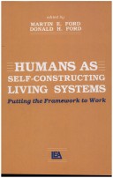 Cover of Humans As Self-constructing Living Systems