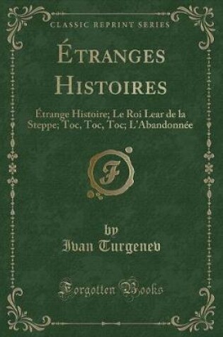 Cover of Étranges Histoires