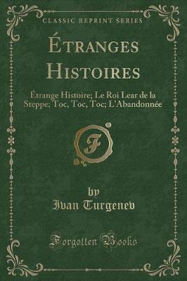 Book cover for Étranges Histoires