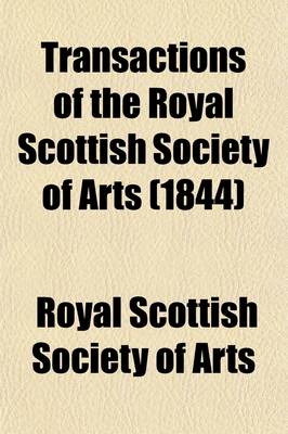 Book cover for Transactions of the Royal Scottish Society of Arts (Volume 2)