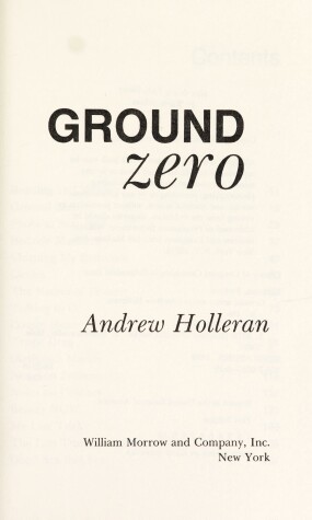 Cover of Ground Zero