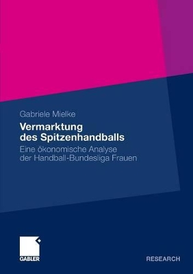 Cover of Vermarktung des Spitzenhandballs