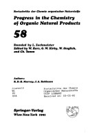 Book cover for Progress in the Chemistry of Organic Natural Products V58