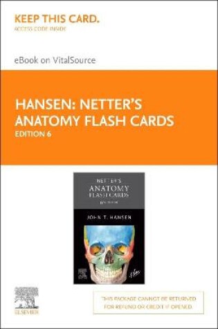 Cover of Netter'S Anatomy Flash Cards - Elsevier E-Book on Vitalsource (Retail Access Card)