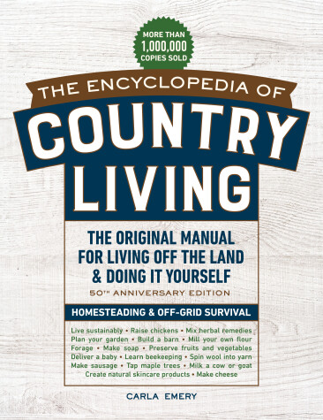 Book cover for The Encyclopedia of Country Living, 50th Anniversary Edition