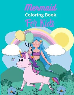 Book cover for Mermaid coloring book for kids
