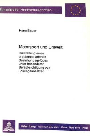 Cover of Motorsport Und Umwelt