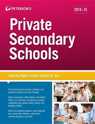 Book cover for Private Secondary Schools 2014-2015