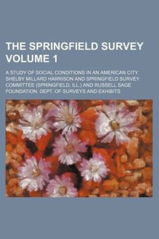 Cover of The Springfield Survey Volume 1; A Study of Social Conditions in an American City