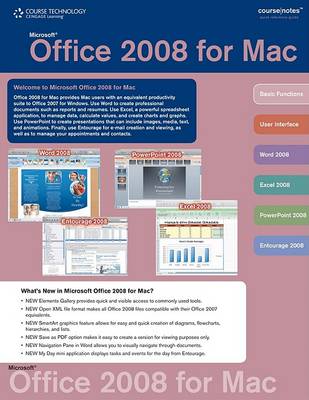 Cover of Office 2008 for Mac Coursenotes