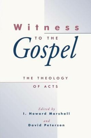 Cover of The Theology of Acts