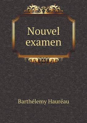 Book cover for Nouvel examen