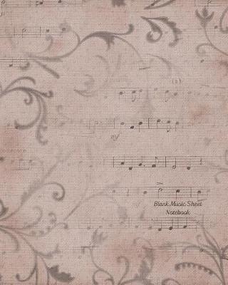 Cover of Blank Music Sheet Notebook