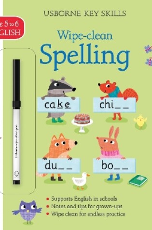 Cover of Wipe-clean Spelling 5-6