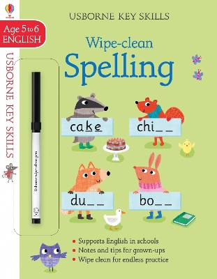 Cover of Wipe-clean Spelling 5-6