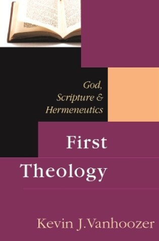 Cover of First Theology