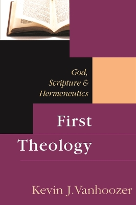Book cover for First Theology