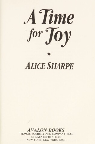Cover of A Time for Joy