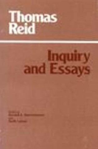 Cover of Inquiry and Essays