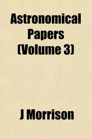 Cover of Astronomical Papers (Volume 3)