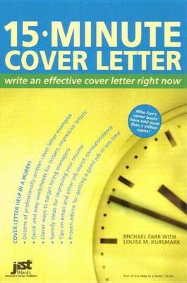 Book cover for 15-Minute Cover Letters: Write an Effective Cover Letter Right Now