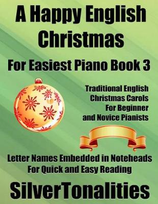 Book cover for A Happy English Christmas for Easiest Piano Book 3