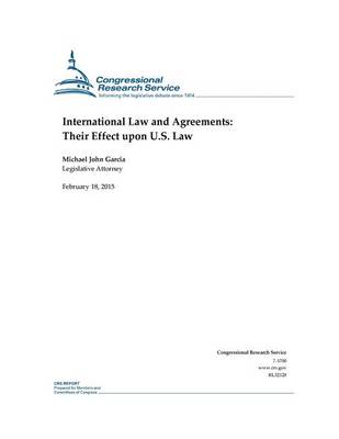 Book cover for International Law and Agreements