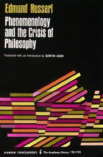 Cover of Phenomenology and the Crisis of Philosophy