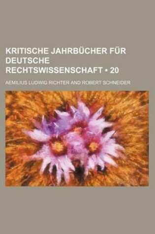 Cover of Kritische Jahrb Cher Fur Deutsche Rechtswissenschaft (20)