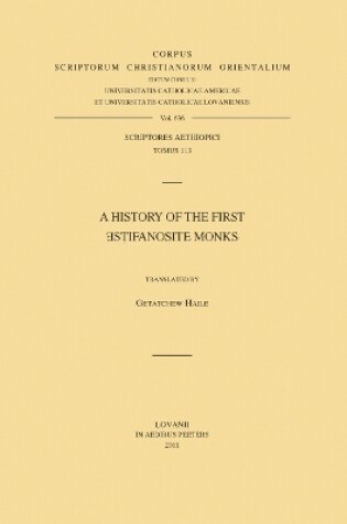 Cover of History of the First Estifanosite Monks