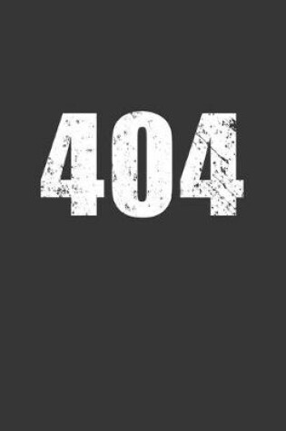 Cover of 404 Notebook