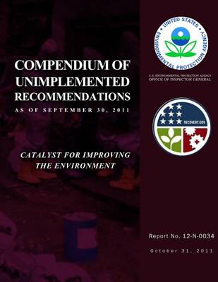 Book cover for Compendium of Unimplemented Recommendation as of September 30, 2011