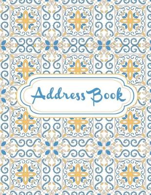 Book cover for Elegance Tiles Cover of Address Book Large Print With A-Z Tabs
