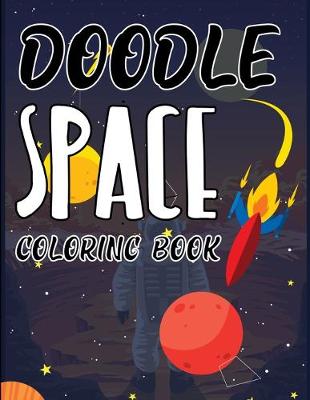 Book cover for Doodle Space Coloring Book