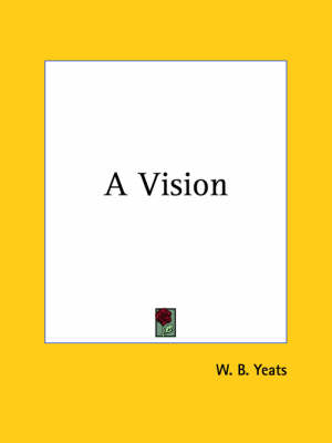 Book cover for A Vision (1925)