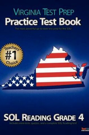 Cover of Virginia Test Prep Practice Test Book Sol Reading Grade 4