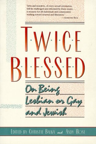 Cover of Twice Blessed