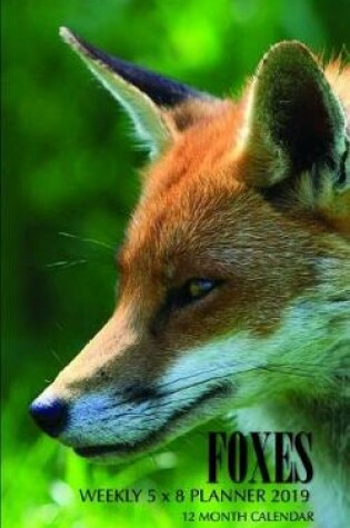 Cover of Foxes Weekly 5 X 8 Planner 2019