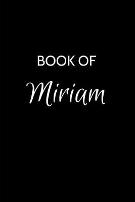 Book cover for Book of Miriam